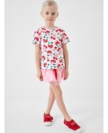 Фуфайка трикотажная для девочек (футболка), 2 шт в комплекте multicolor