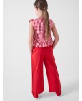 Комплект текстильный для девочек: блузка, брюки red, white