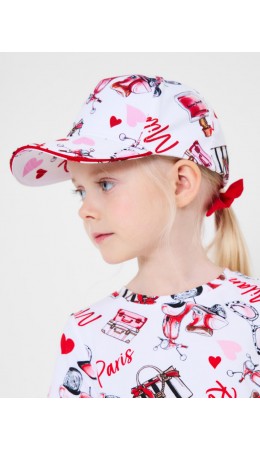 Кепка текстильная для девочек multicolor