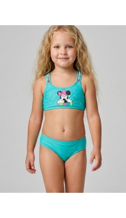 Купальный костюм трикотажный для девочек white, pink, turquoise