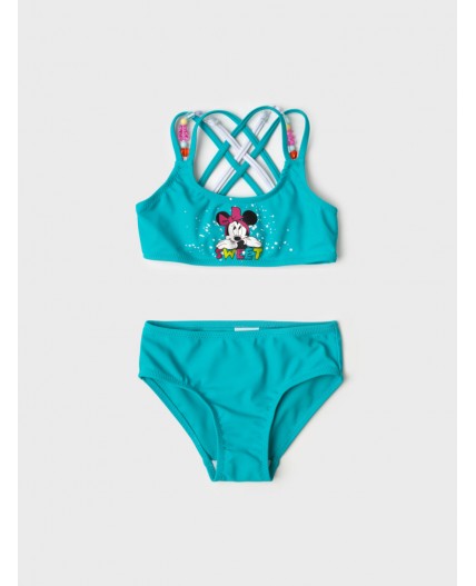 Купальный костюм трикотажный для девочек white, pink, turquoise