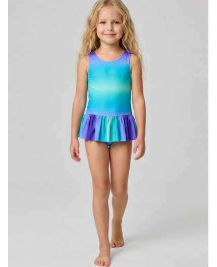 Купальник трикотажный для девочек multicolor