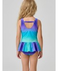 Купальник трикотажный для девочек multicolor