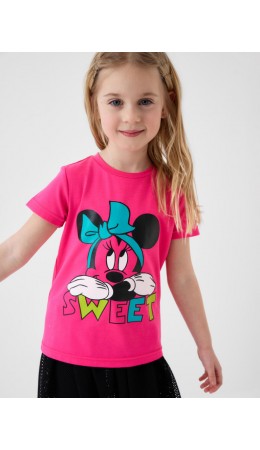 Фуфайка трикотажная для девочек (футболка) фуксия