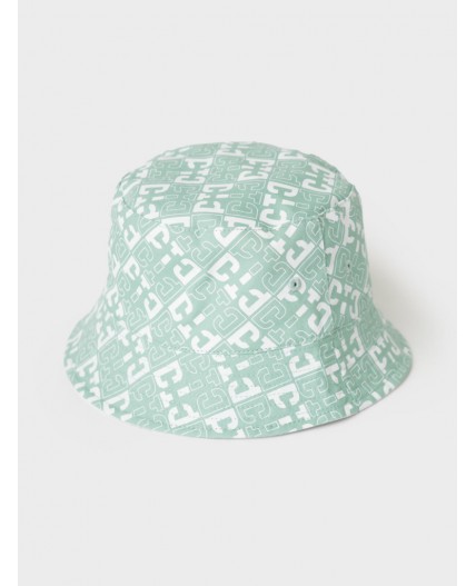 Панама текстильная для девочек white, light green