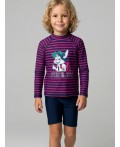 Плавательный костюм трикотажный для мальчиков dark blue, crimson