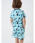 Пижама трикотажная для мальчиков blue, dark green, double black