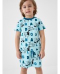 Пижама трикотажная для мальчиков blue, dark green, double black