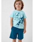Пижама текстильная для мальчиков light blue, dark green