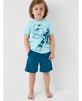 Пижама текстильная для мальчиков light blue, dark green