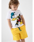 Комплект трикотажный для мальчиков: фуфайка (футболка), шорты white, yellow