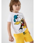 Комплект трикотажный для мальчиков: фуфайка (футболка), шорты white, yellow