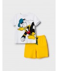 Комплект трикотажный для мальчиков: фуфайка (футболка), шорты white, yellow