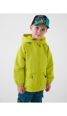 Куртка текстильная с полиуретановым покрытием для девочек (ветровка) light green