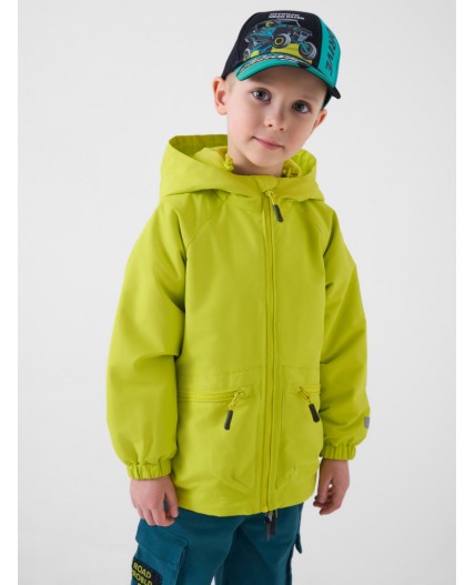 Куртка текстильная с полиуретановым покрытием для девочек (ветровка) light green