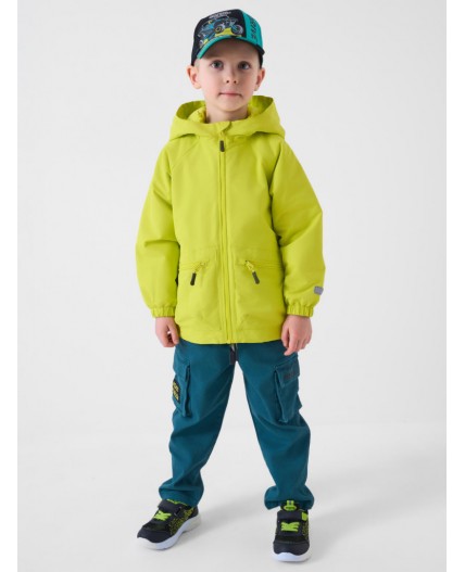Куртка текстильная с полиуретановым покрытием для девочек (ветровка) light green