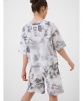 Шорты трикотажные для девочек white, grey