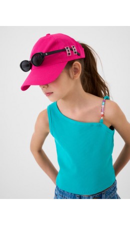 Кепка текстильная для девочек pink
