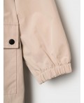 Плащ текстильный с полиуретановым покрытием для девочек beige