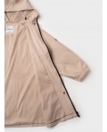 Плащ текстильный с полиуретановым покрытием для девочек beige