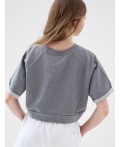 Джемпер трикотажный для девочек (футболка) grey