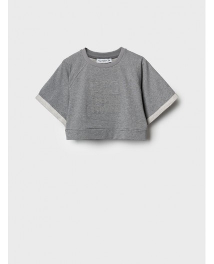 Джемпер трикотажный для девочек (футболка) grey