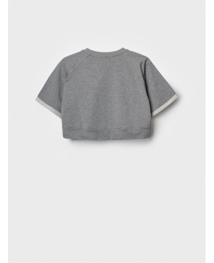 Джемпер трикотажный для девочек (футболка) grey