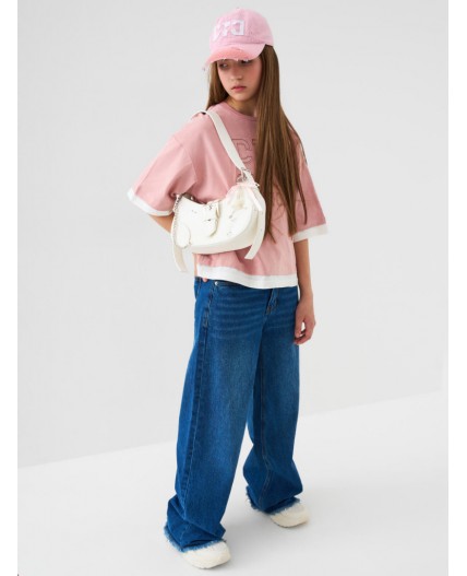 Кепка текстильная для девочек pale pink