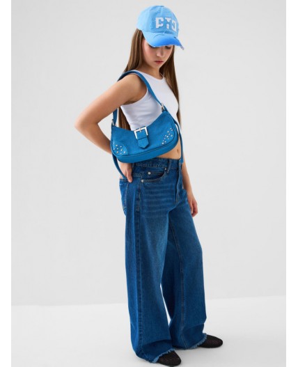 Кепка текстильная для девочек light blue