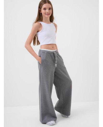 Брюки трикотажные для девочек grey