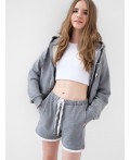 Шорты трикотажные для девочек, 2 шт в комплекте white, grey