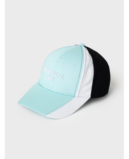 Кепка текстильная для девочек white, black, light blue