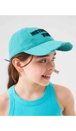 Кепка текстильная для девочек light blue