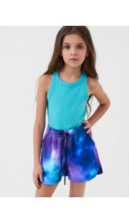 Шорты текстильные пляжные для девочек multicolor