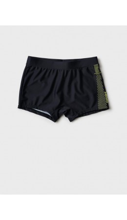 Плавки-шорты трикотажные для мальчиков, короткие black