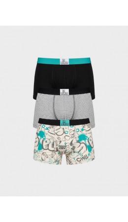 Трусы трикотажные для мальчиков - боксеры, 3 шт в комплекте multicolor