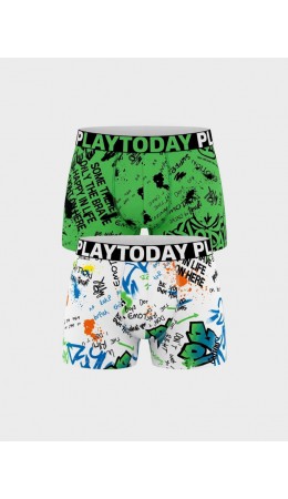 Трусы трикотажные для мальчиков - боксеры, 2 шт в комплекте multicolor