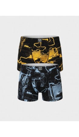 Трусы трикотажные для мальчиков - боксеры, 2 шт в комплекте multicolor