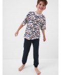 Пижама трикотажная для мальчиков multicolor