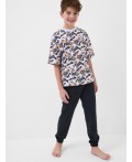 Пижама трикотажная для мальчиков multicolor
