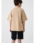 Пижама трикотажная для мальчиков beige, double black