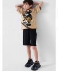 Пижама трикотажная для мальчиков beige, double black