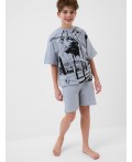 Пижама трикотажная для мальчиков grey melange