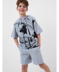 Пижама трикотажная для мальчиков grey melange