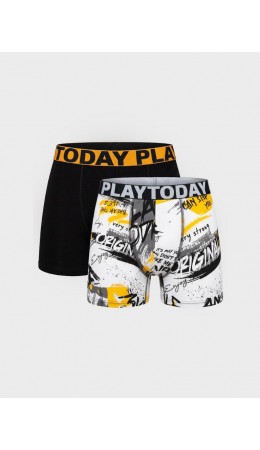 Трусы трикотажные для мальчиков - боксеры, 2 шт в комплекте multicolor