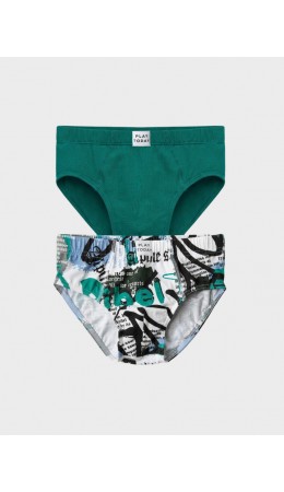 Трусы трикотажные для мальчиков - брифы, 2 шт в комплекте multicolor