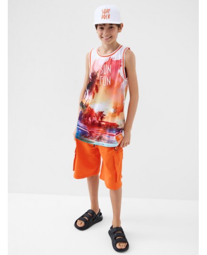 Кепка текстильная для мальчиков white