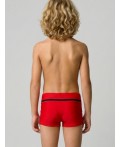 Плавки-шорты трикотажные для мальчиков, короткие black, red