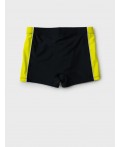 Плавки-шорты трикотажные для мальчиков, средней длины black, light green