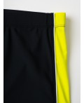 Плавки-шорты трикотажные для мальчиков, средней длины black, light green